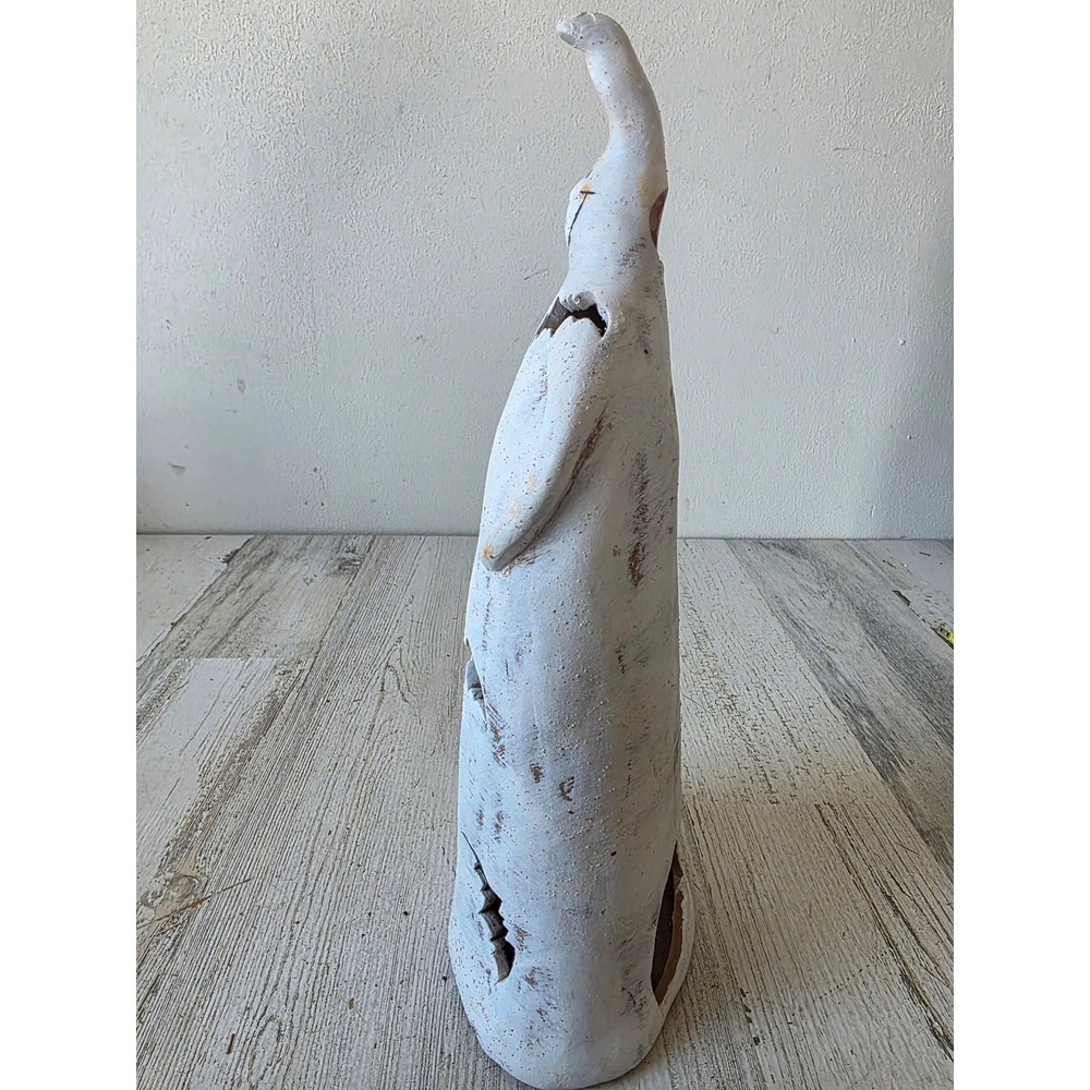 Vintage ghost ceramic candle votive luminary holder spider bat Halloween decor - Picture 2 of 7